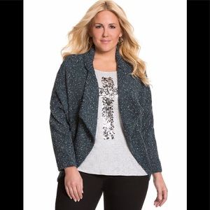 🆕NEW! Metallic Cocoon 2-Way Open Cardigan Sweater